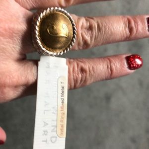 John Wind Maximal Art Initial Ring T Mixed Metal